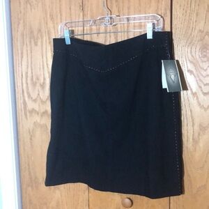 🆕 Versailles Women’s Pencil Skirt Black Lined Back Zipper size 14